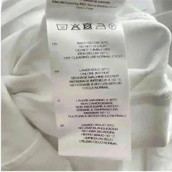 IRO Womens Palmero 3/4 Sleeve Boat Neck Mini Dress in White. Size Small - Picture 12 of 13